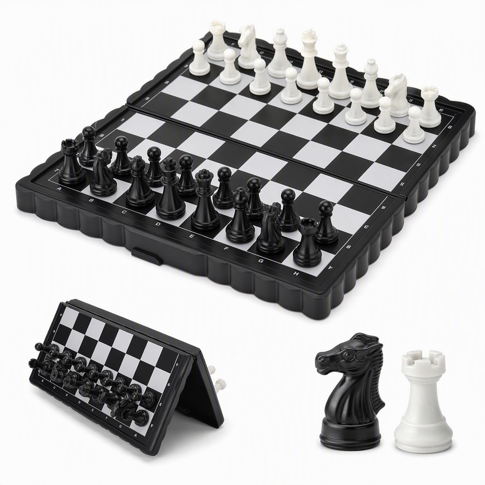 Magnetic Chess, 1 PCS Travel Chess Set, Folding Chess Board for Adults