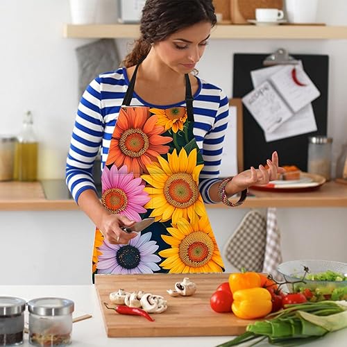 Miniatura 2 de Delantal de Papá Noel de Navidad para la playa, diseño de playa tropical, divertido delantal de cocina de vacaciones