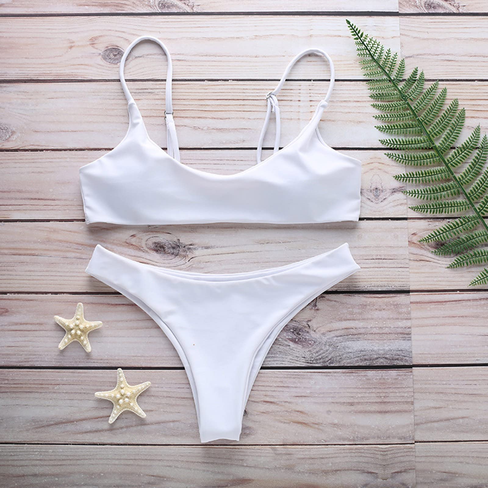 Bikinis - Bata de baño para mujer, estilo brasileño, push-up, color rosa, talla M