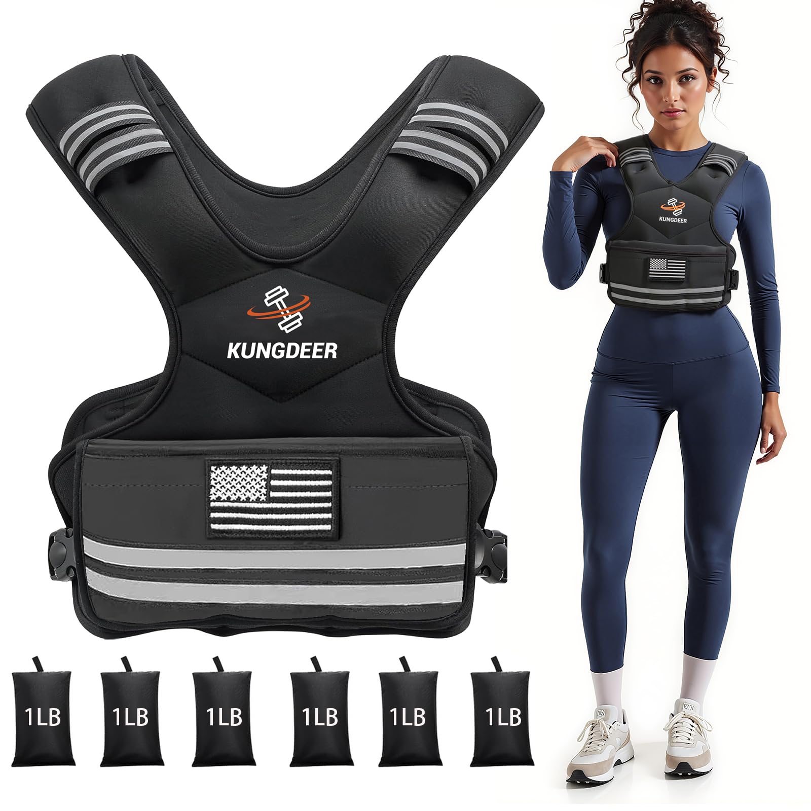 Strength Training Weighted Vest - 4-10LB 11-20LB with Removable Weights Adjustable Body Weight Vest for Men Women Workout