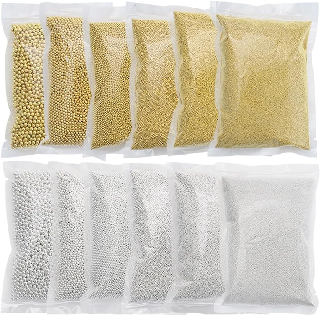 1Bag 3D Nails Art Metal Charm Caviar Beads Nails Rivets Jewelry Manicure Decorations Accessories