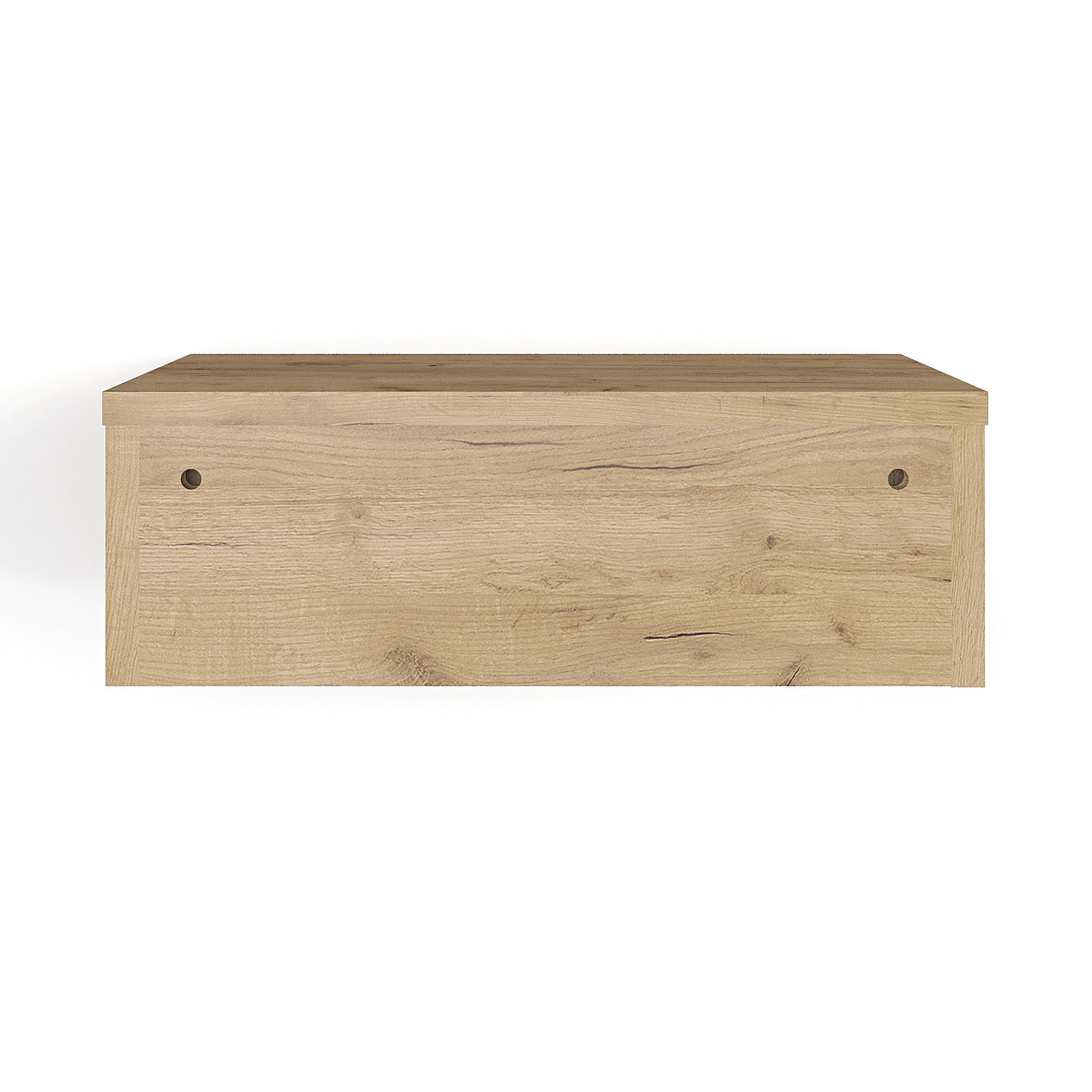 Komto Table de Chevet Suspendue Lot de 2 Chêne Miel – Table de Nuit Murale avec Tiroir, Idéal Chambre | Monaco 46 x 30 x 15 cm