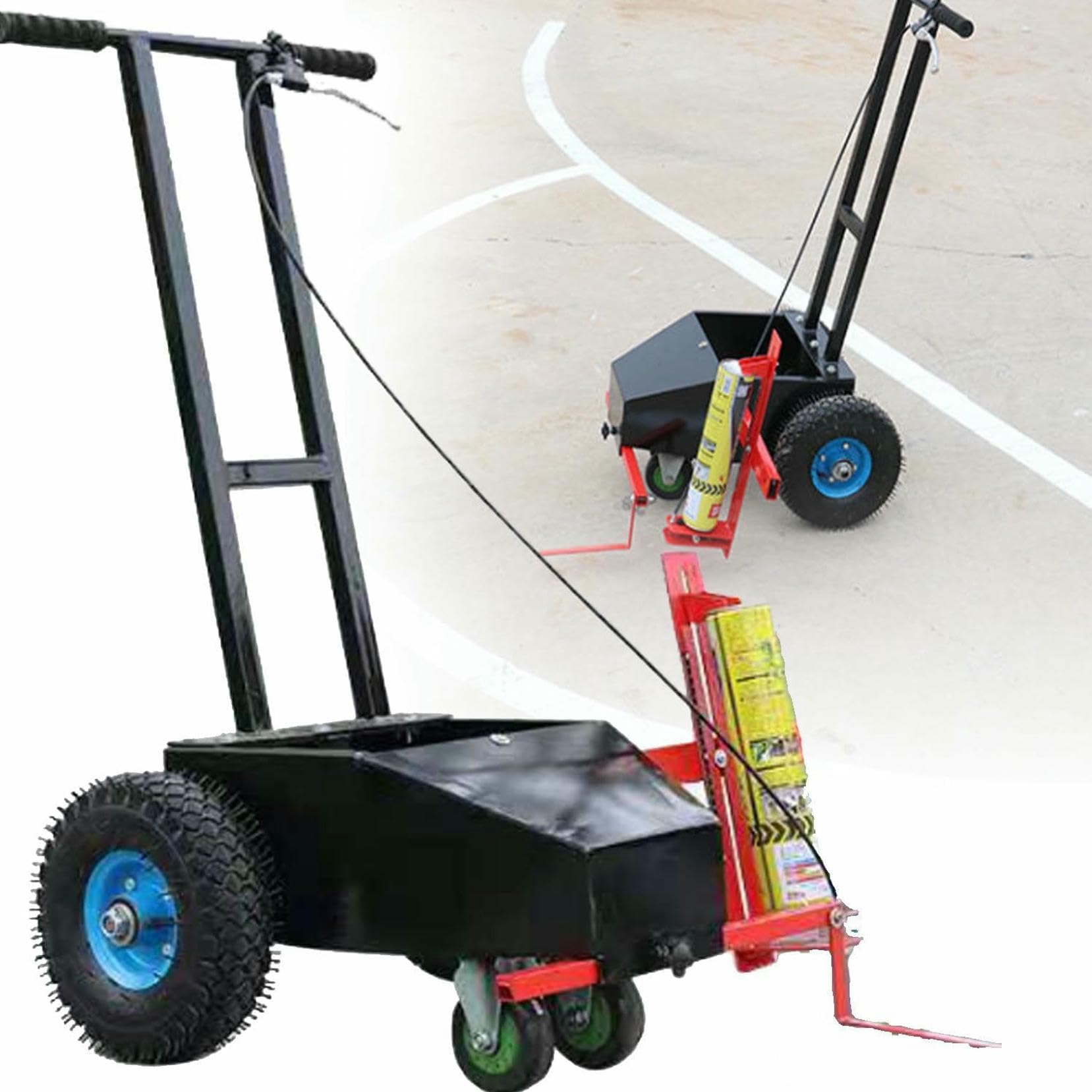 asdchZen Portable Playground Line Marking Machine, Sliding Design For Easy Parking Lot And Floor Line Application,