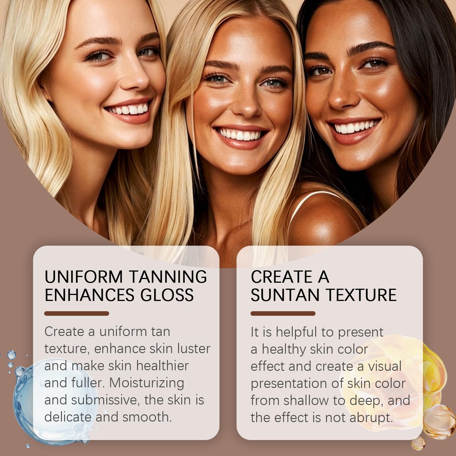 Selbstbräunungscreme, Sonnencreme, Selbstbräuner, Gesicht und Körper, natürliche Progressive Bräunung, langanhaltende Feuchtigkeit, gleichmäßiger und heller Teint, Pflege für empfindliche Haut