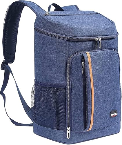 Insulated Cooler Backpack Bag, Grey, Large Capacity, for Outdoor Picnic, Camping and Travel