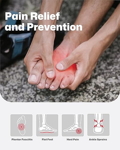 Miniatura 9 de WalkHero - Plantillas de apoyo total para aliviar el dolor, insertos de soporte de arco para fascitis plantar, plantillas ortopédicas de pies planos