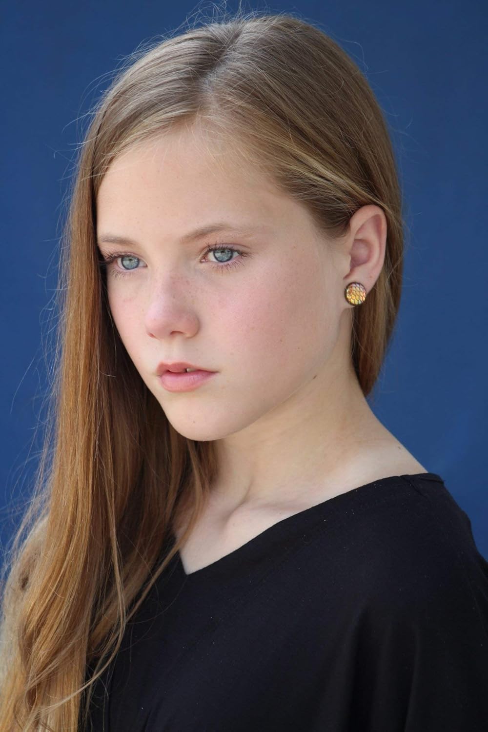 Antiqued Gold-tone Metallic Mermaid Scale Stud Earrings 12mm - Image 7