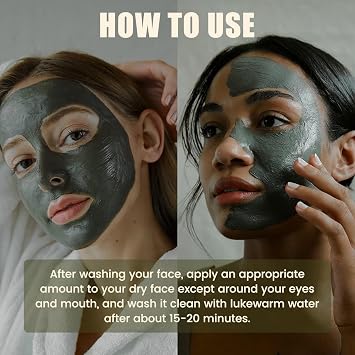 Recovery Mud Mask, Deep Cleansing Relief Clay Mask For Face, Moisturizing Soothing Glass Skin Face Mask for Pores Purifying and Oil Control Natural Wash Off Body Mud, All Skin Types