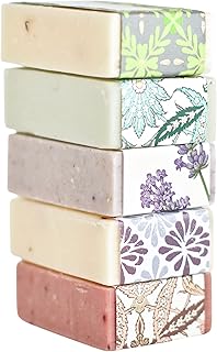 Handmade Soap Gift Set of 5 Custom Mix of Natural Bar Soaps for Her Best...