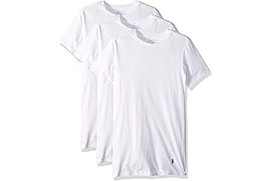 Ralph Lauren Men's Slim Fit Cotton Crew Tee Used as Undershirt