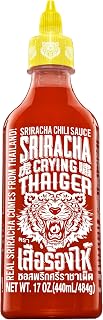 Crying Thaiger Sriracha Chili Sauce in Squeeze Bottle 17 Ounce, Vegan, Gluten Free, Non-GMO, from Thailand (Pack of 12)