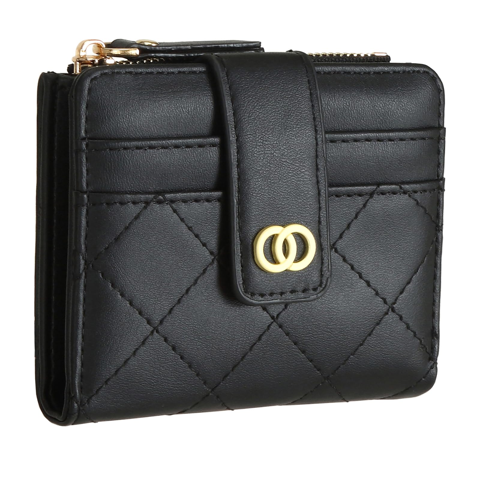 Weilianpu Leather Purses For Women Small Double Fold Women Wallets