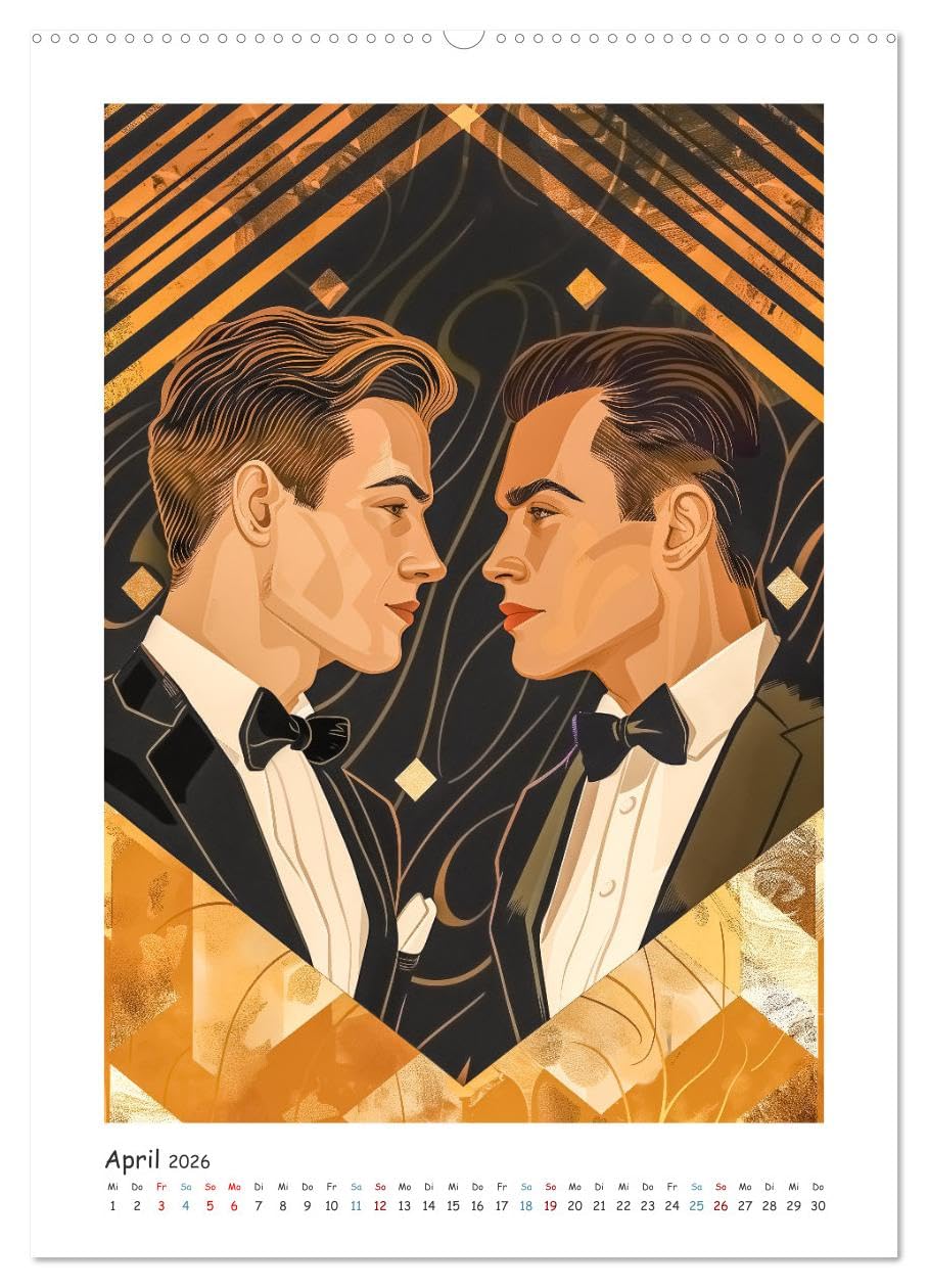 Männer im Stil der Zeit (hochwertiger Premium Wandkalender 2026 DIN A2 hoch), Kunstdruck in Hochglanz: Unser Kalender Gentlemen der alten Schule ... Porträts Vintage-Charm (CALVENDO Menschen)
