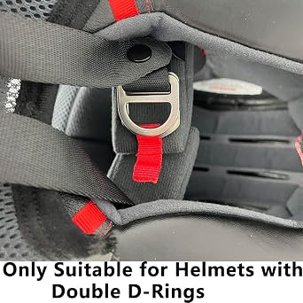 Helmet Quick Release Buckle Replacement Kit,Helmet Chin Strap Clip Compatible with Full Face, 3/4, Half Helmet. Motorcycle Helmet Chin Strap Adapter Helmets Accessories