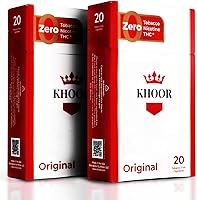 Vista 7 de KHOOR Cigarrillos de hierbas - 2 paquetes Berry Blue, sin aditivos, sin tabaco y sin nicotina, sustituto tradicional de cigarrillos, sabor premium a