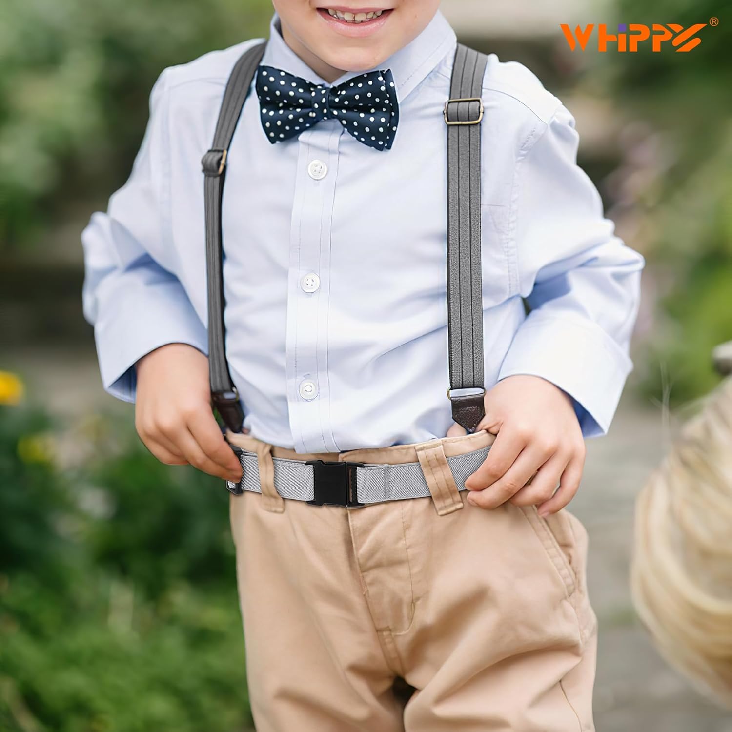 WHIPPY Elastic Kids Belt for Boys Girls - Stretch Invisible Belt with Adjustable Clip Buckle Latch Belts for School Sports - Image 7