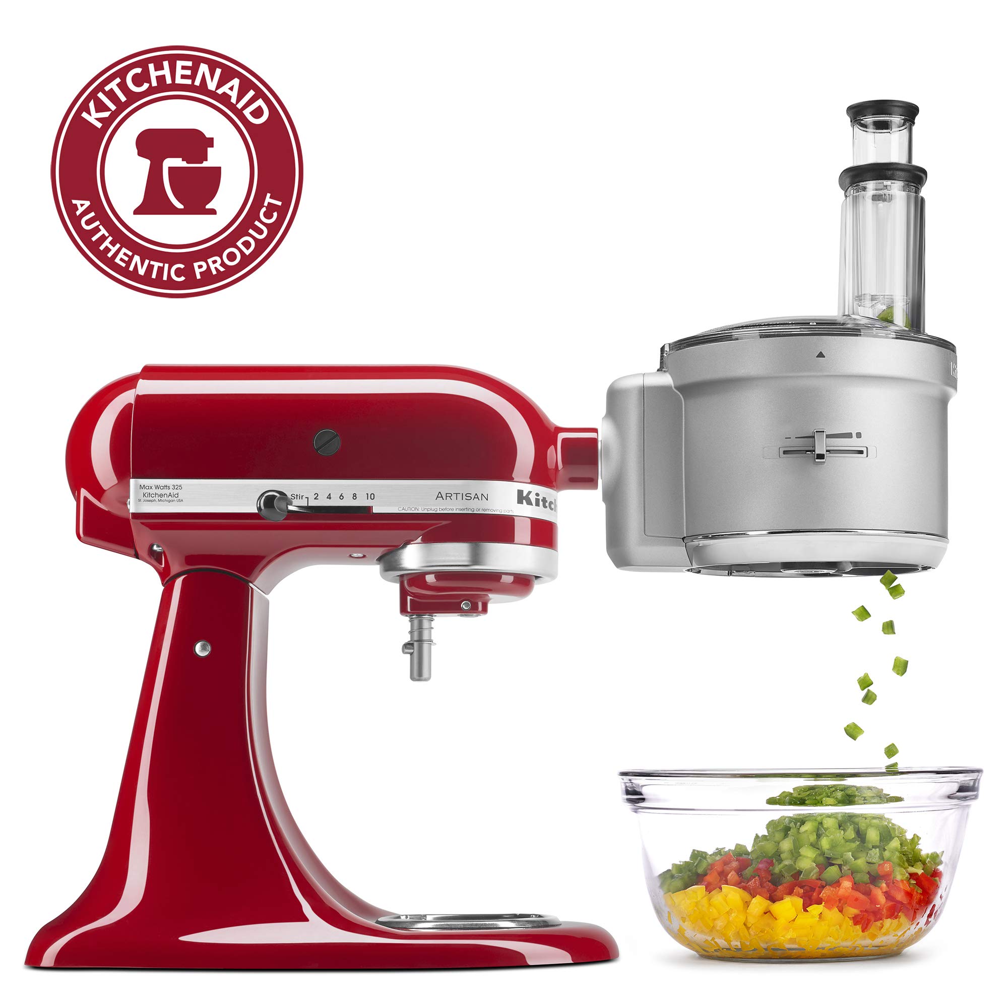 KitchenAid KSM2FPA Food Processor Attachment, Dicing Kit, Silver Buy
