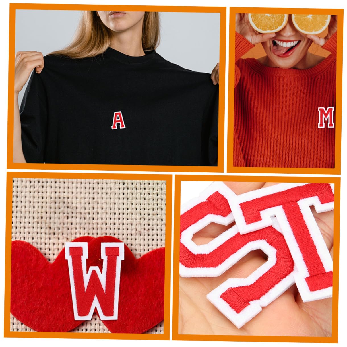 HOMSFOU 4 Set Toppe Termoadesive Per Abbigliamento Patches Ricamo Per Fai Da Te Adesivi Decorativi Per Jeans E Camicie 26 Pezzi * 4