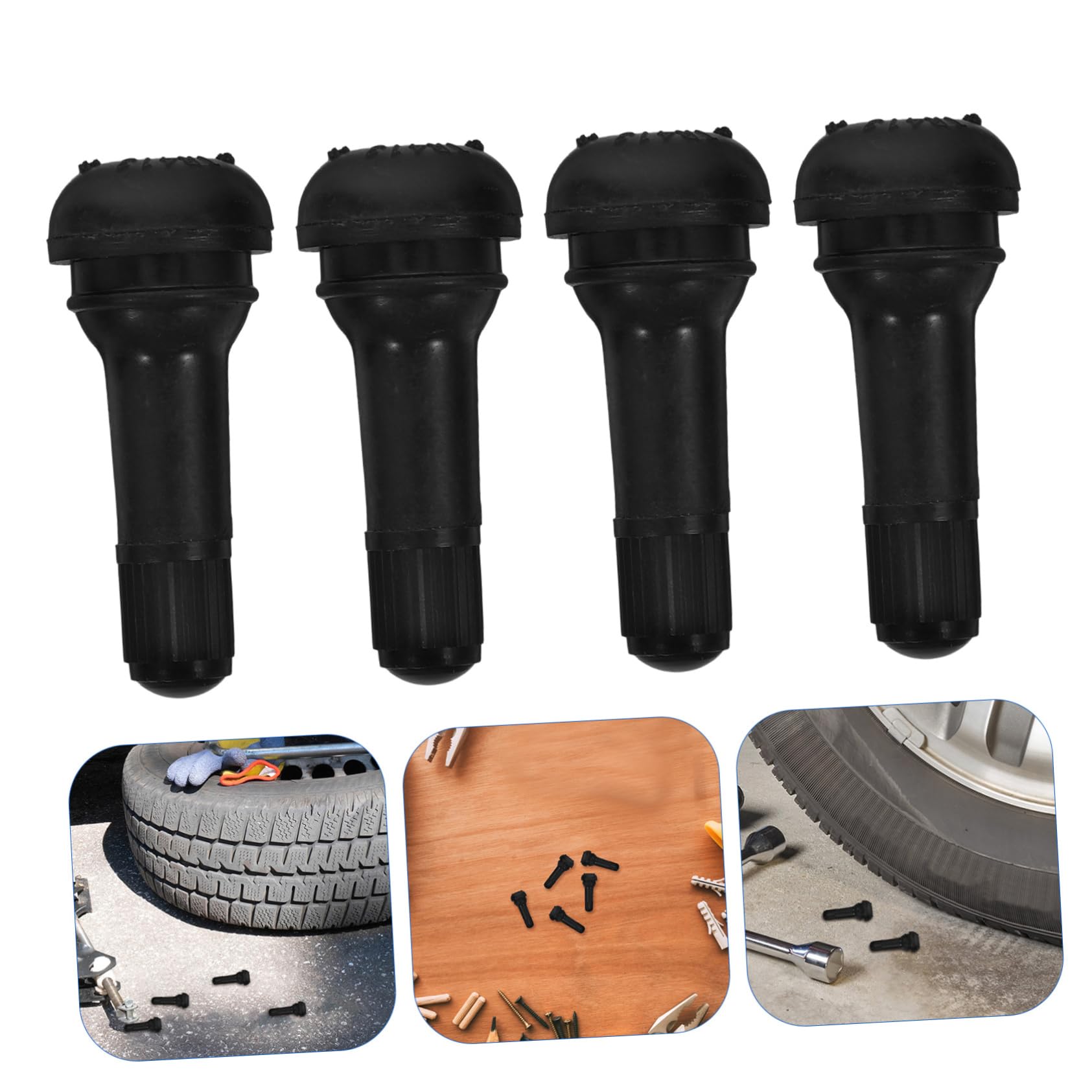 iplusmile Valvola Pneumatici Tr-413 200 Pezzi in Gomma Nero per Auto | Stelo Snap-in, Testato Contro Perdite, per Pneumatici e Cerchi, Confezione da 200 Pezzi