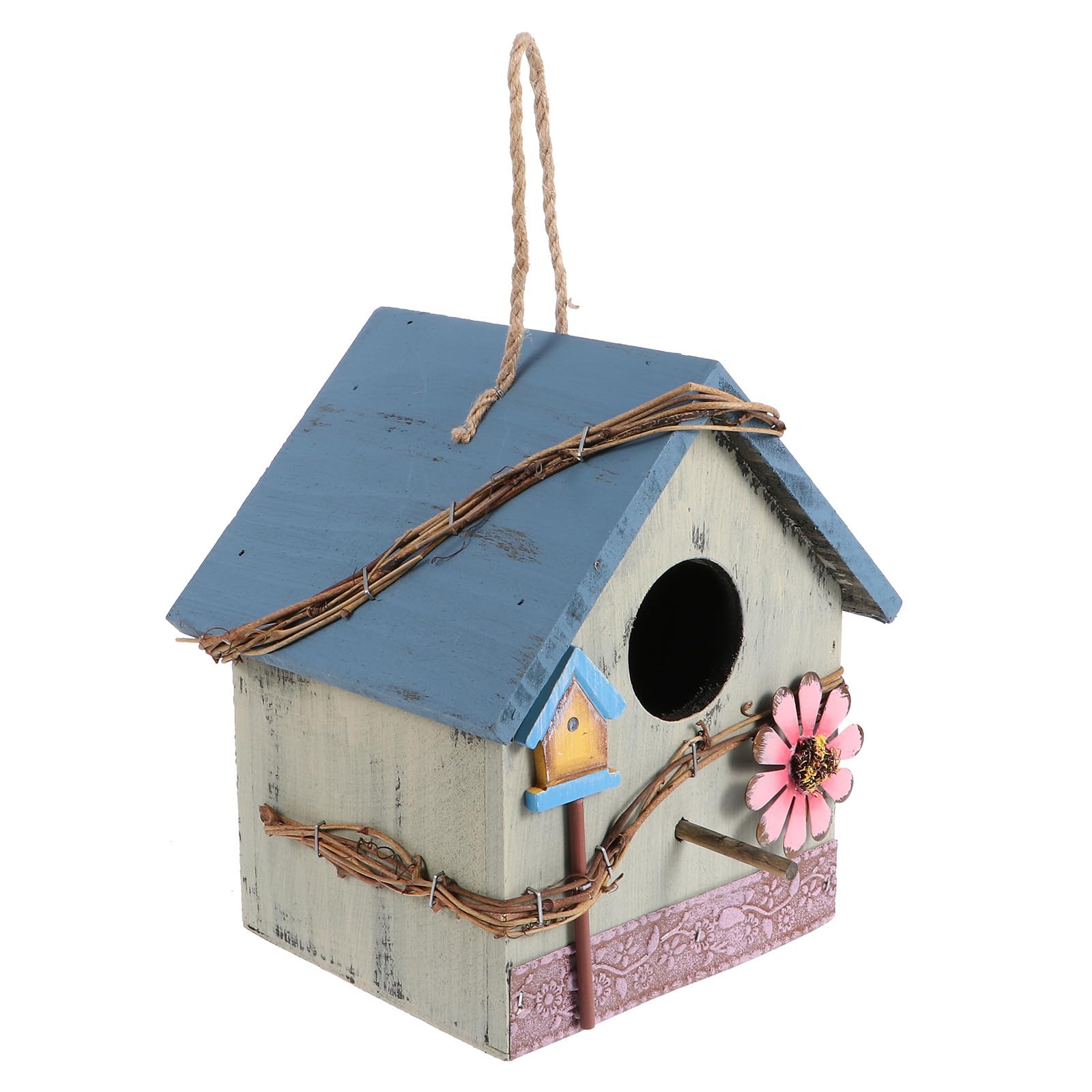 Hängendes Vogelhaus für Garten und Terrasse Einzigartiges Design mit Grünem Finish Robustes Futterhaus für Wildvögel und Papageien als Dekoratives Vogelhäuschen