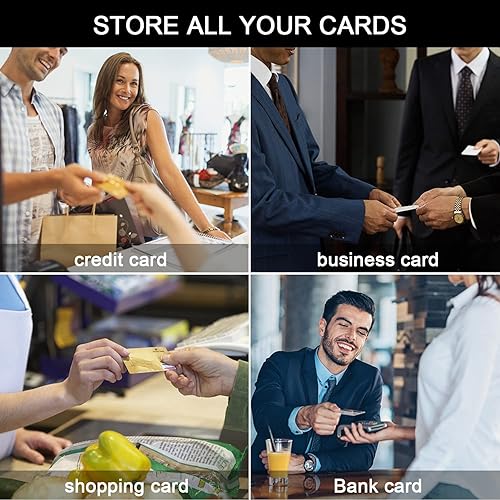 Vista 7 de Business Card Organizer Business Card Holder Book, Portable Credit Card Organizer, Managing All Card Holder Notebook, Card Holder Manage and Remind