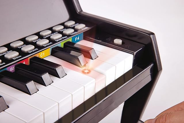Foto 3 de 6 de Hape Piano Aprende con Luces Negro (E0627)