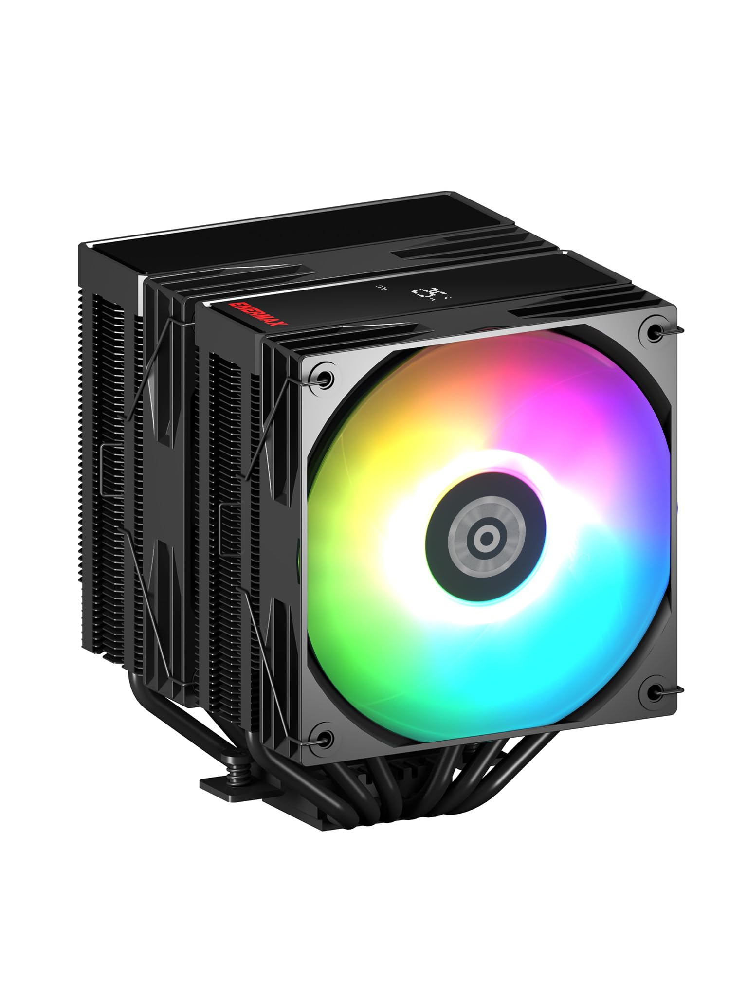 ENERMAX ETS-TD60D-ARGB Dual-Tower | Cyfrowy wskaźnik statusu | 2 x 120 mm łożysko PWM FAN FDB |TDP 250W +|6x 6mm Composite Heatpipes |w zestawie Dow Corning TC-5888 |Intel LGA1851/1700/115x AMD AM5