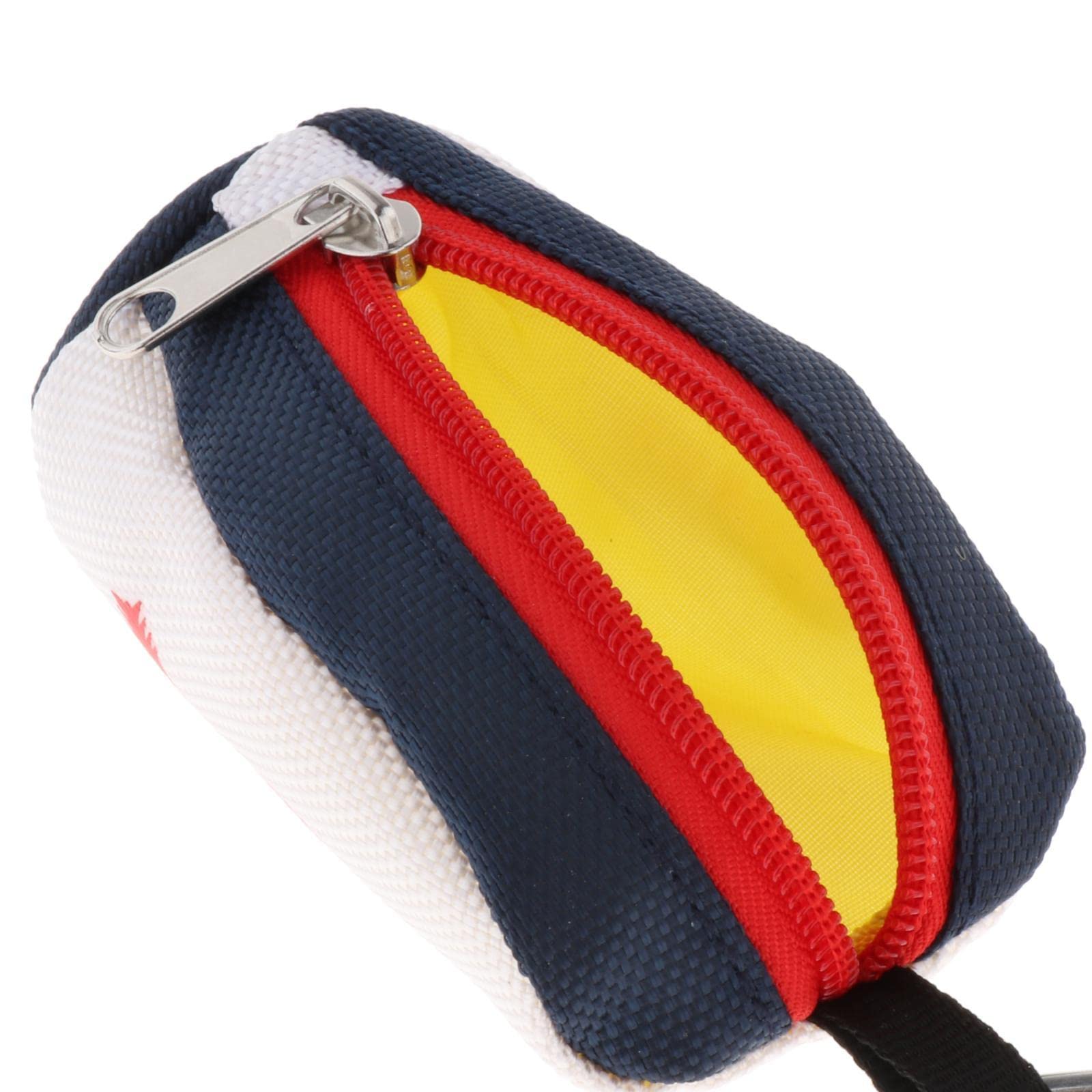 F Fityle Portable Club Ball Pouch Tee Titulaire Organisateur de Stockage Tenir 2 Balles Crochet À Main Ceinture Taille Sac Pochette pour Golf