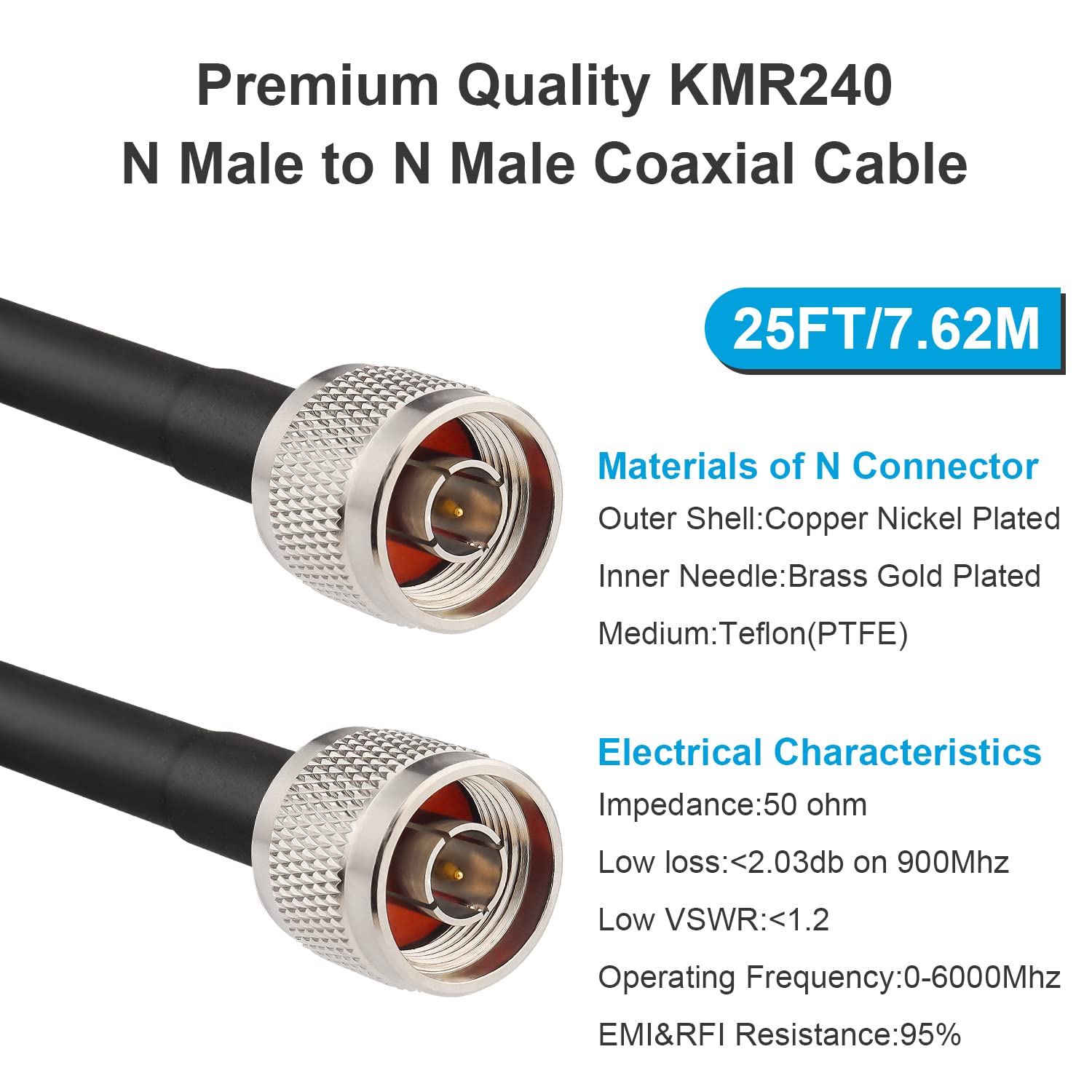Câble N 25ft