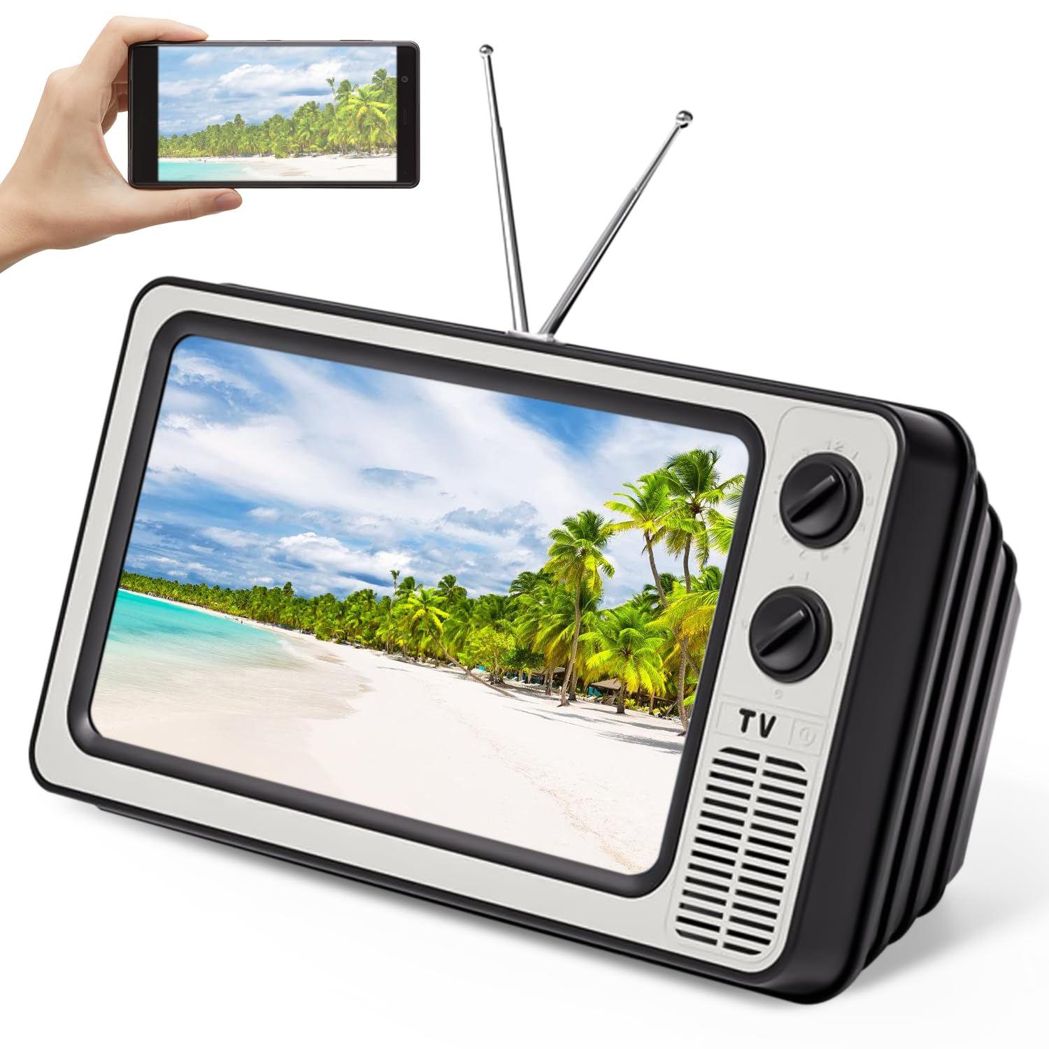 Bildschirmlupe Fürs Handy 14 Zoll – 3-4fache Vergrößerung, Anti-Blaulicht, Zum Filme Schauen