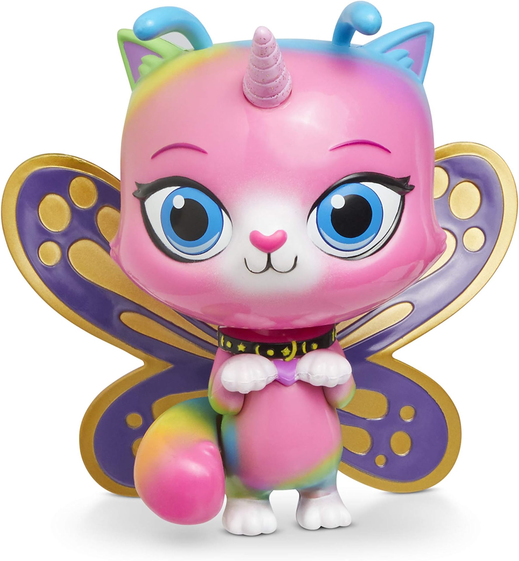 Rainbow Butterfly Unicorn Kitty Groovin Heads Butterfly Bobble-Head Toy