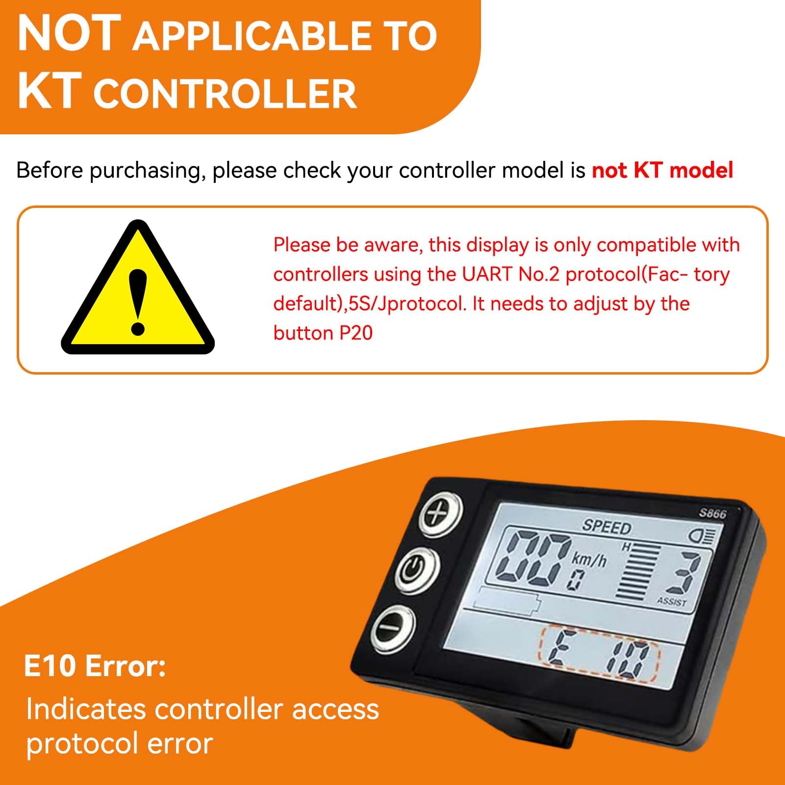 Kit Centralina + Display LCD8YNC + PAS Universale 36/48V 22A – Per Motori Brushless – Capobranco - 5