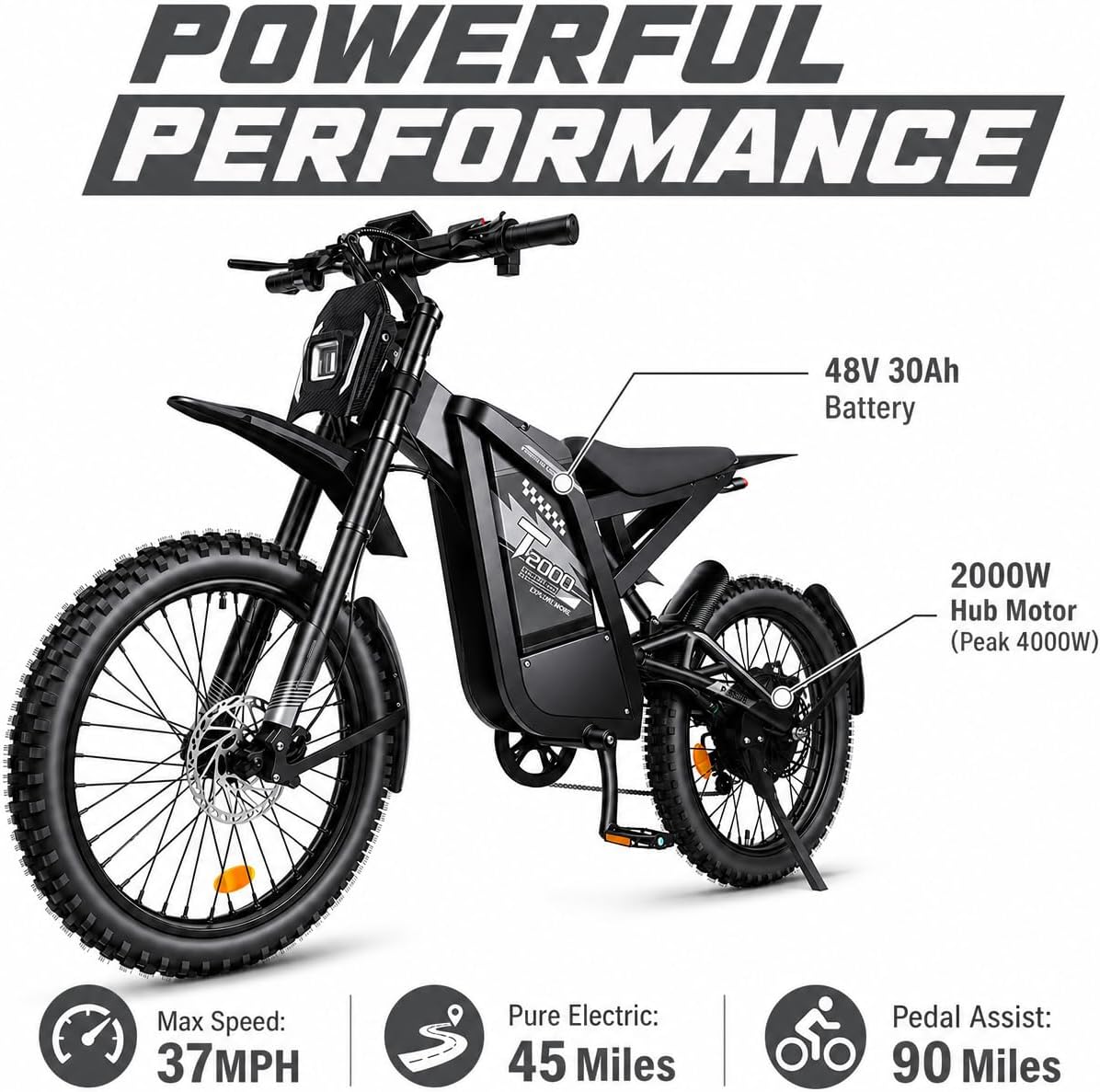 OUXI GT2000 Electric Dirt Bike Powerful Performance