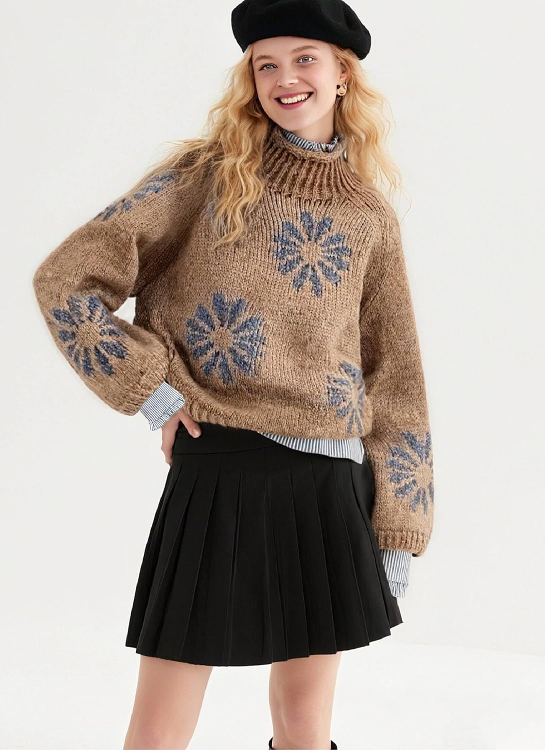 Button Down Shirts for Women Classic Blue Striped Collared Blouses Shirts Long Sleeve Blouse Business Casual Tops - Image 3