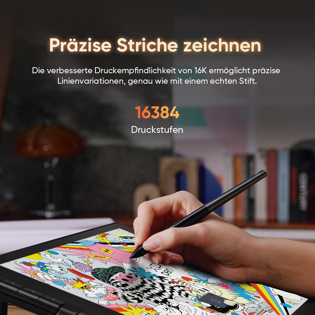 XPPen 15,4 Zoll Grafiktablett mit Display für PC, Artist 16 3rd (2026 Version), X4 Smart Chip Stylus, 16384 Druckstufen, Innovative X-Dial Shortcut, DC-Dimmung, Flimmerfrei, 16,7 Millionen Farben