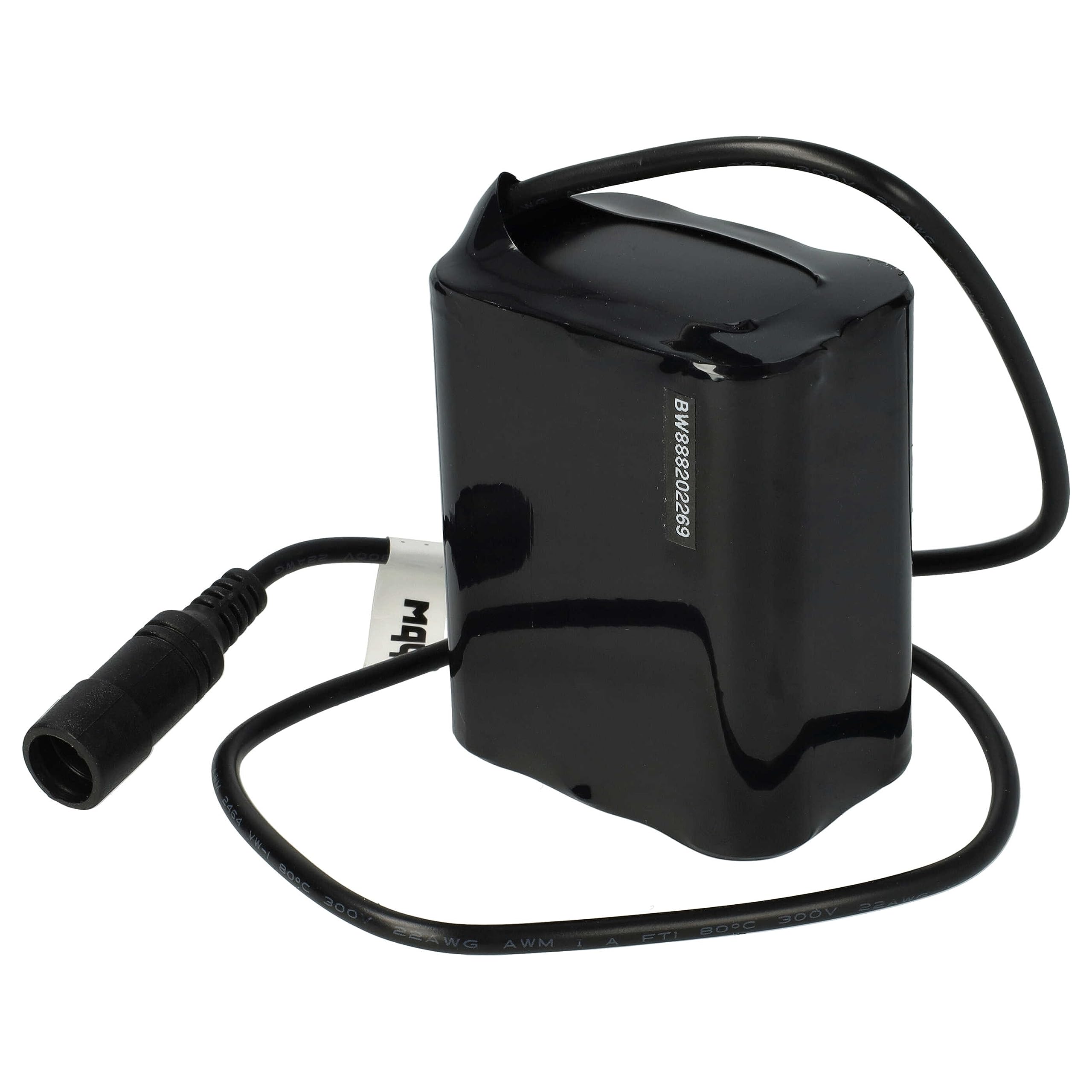 vhbw pacco batteria per faretti per bici (7800mAh, 8,4V, Li-Ion)