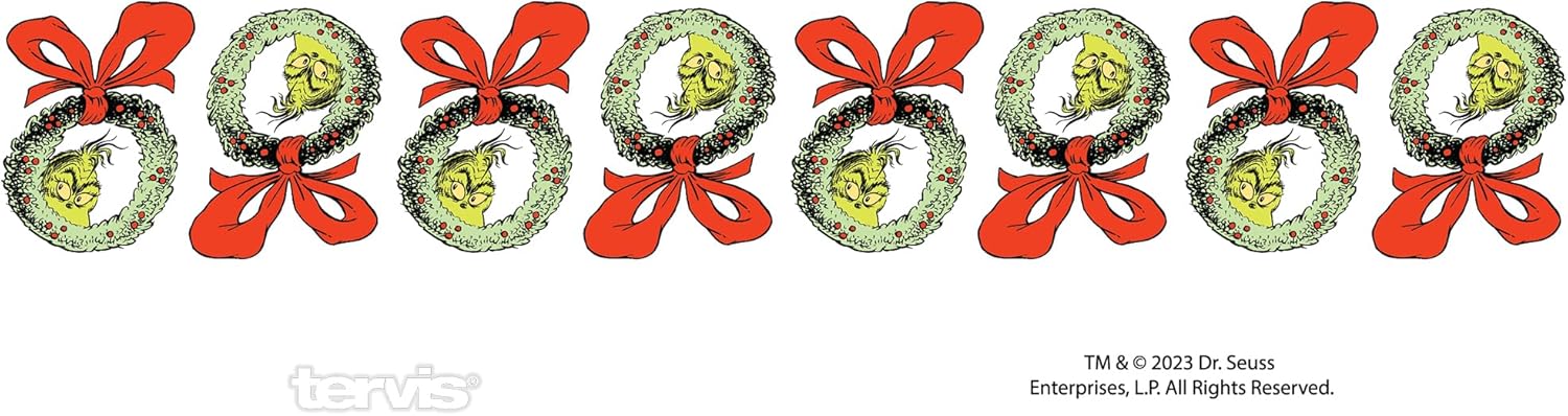 Tervis Dr. Seuss Grinch Who Stole Christmas Holiday Crystal Collection Made in USA Double Walled Insulated Tumbler Travel Cup Keeps Drinks Cold & Hot, 16oz - 4pk, Classic - Image 5