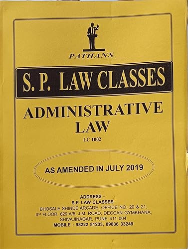 Administrative Law (LC 1002) - Pathans S.P.Law Books