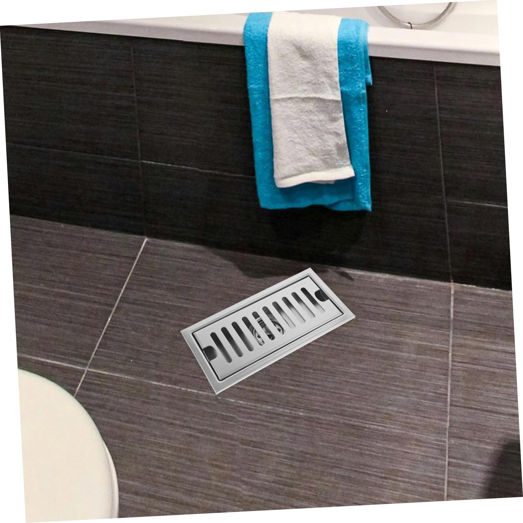 EXCEART Griglia di Scarico a Pavimento in Acciaio Inox 304, Drenaggio Rapido e Facile da Pulire, per Doccia, Bagno e Lavanderia