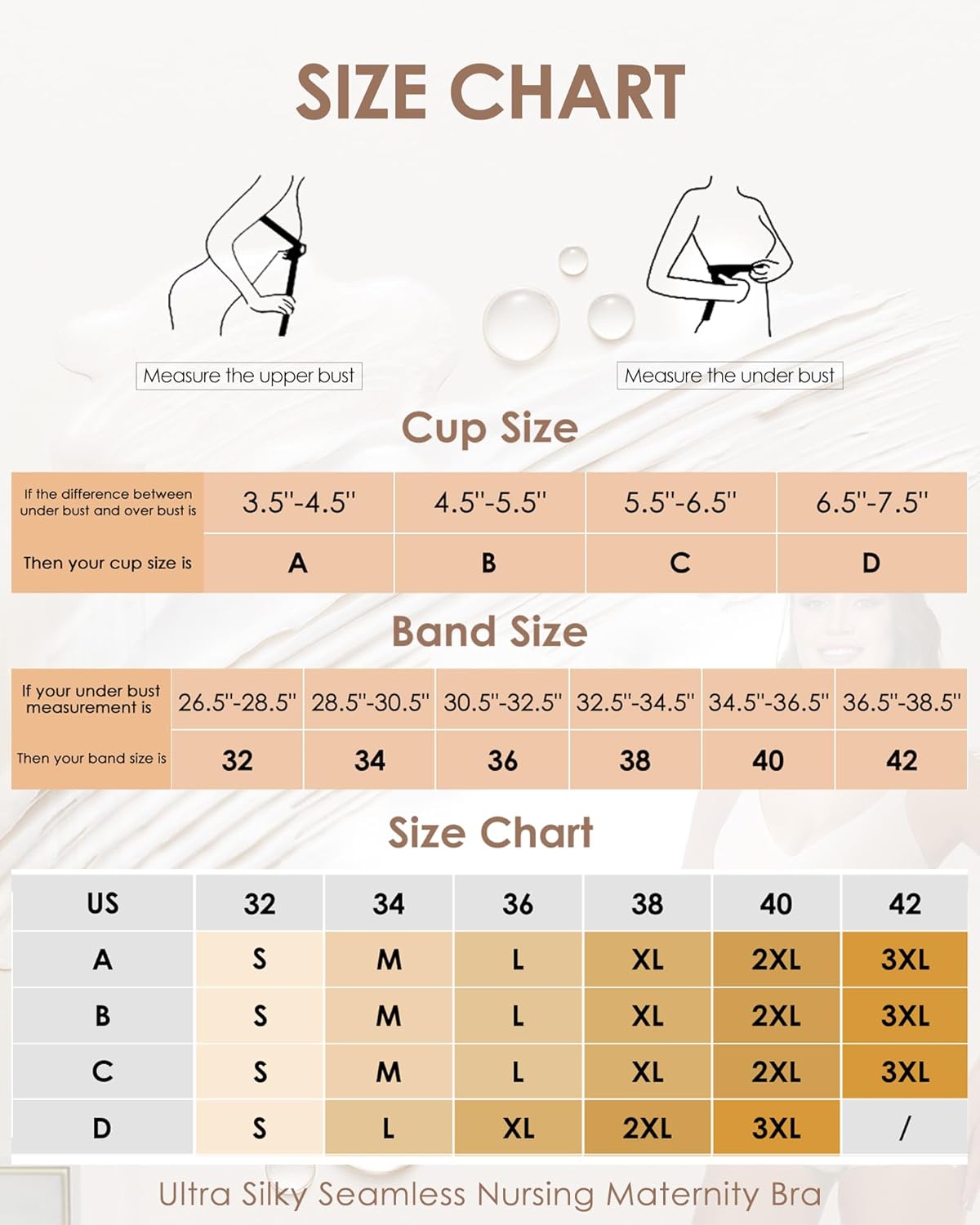 HORISUN Seamless Everyday Bra with Support Wireless Bras for Women Comfortable Push Up Bra No Underwire (Pink Nude XL) - Image 7