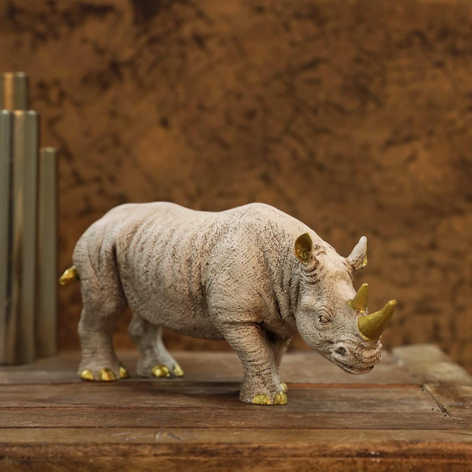 Buy Samsiddhi Rhinoceros Showpiece for Home and Office Desk Decor ...