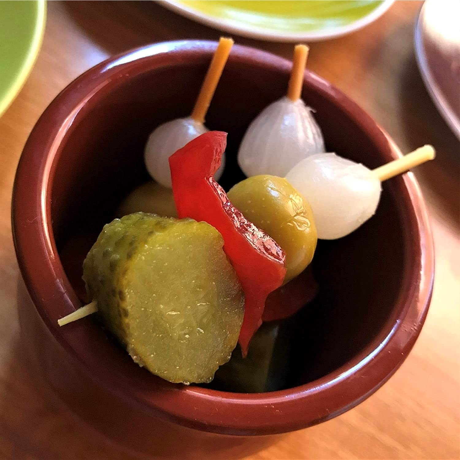 TORERAS Aceitunas - Banderillas de Aceituna, Olivas, Cebolla, Pepinillos en Vinagre, Guindilla, Pimiento - Toreras Tradicionales – Fabricado en España – Pack de 2 - Sin Picante, Sabor Tradicional — view 6