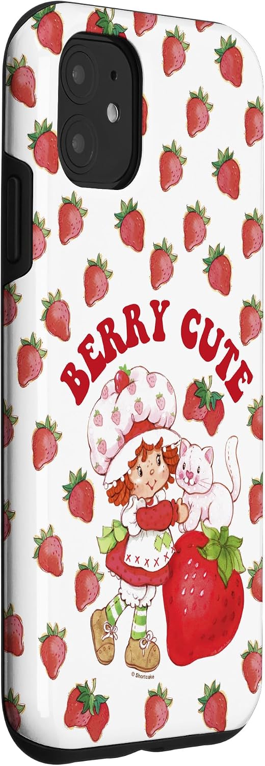 Strawberry Shortcake Berry Cute Vintage Kitten Arch Logo Case for iPhone 11