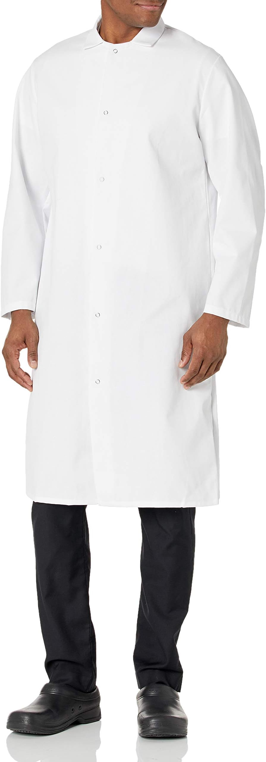 Red Kap Men's Gripper-Front Butcher Frock