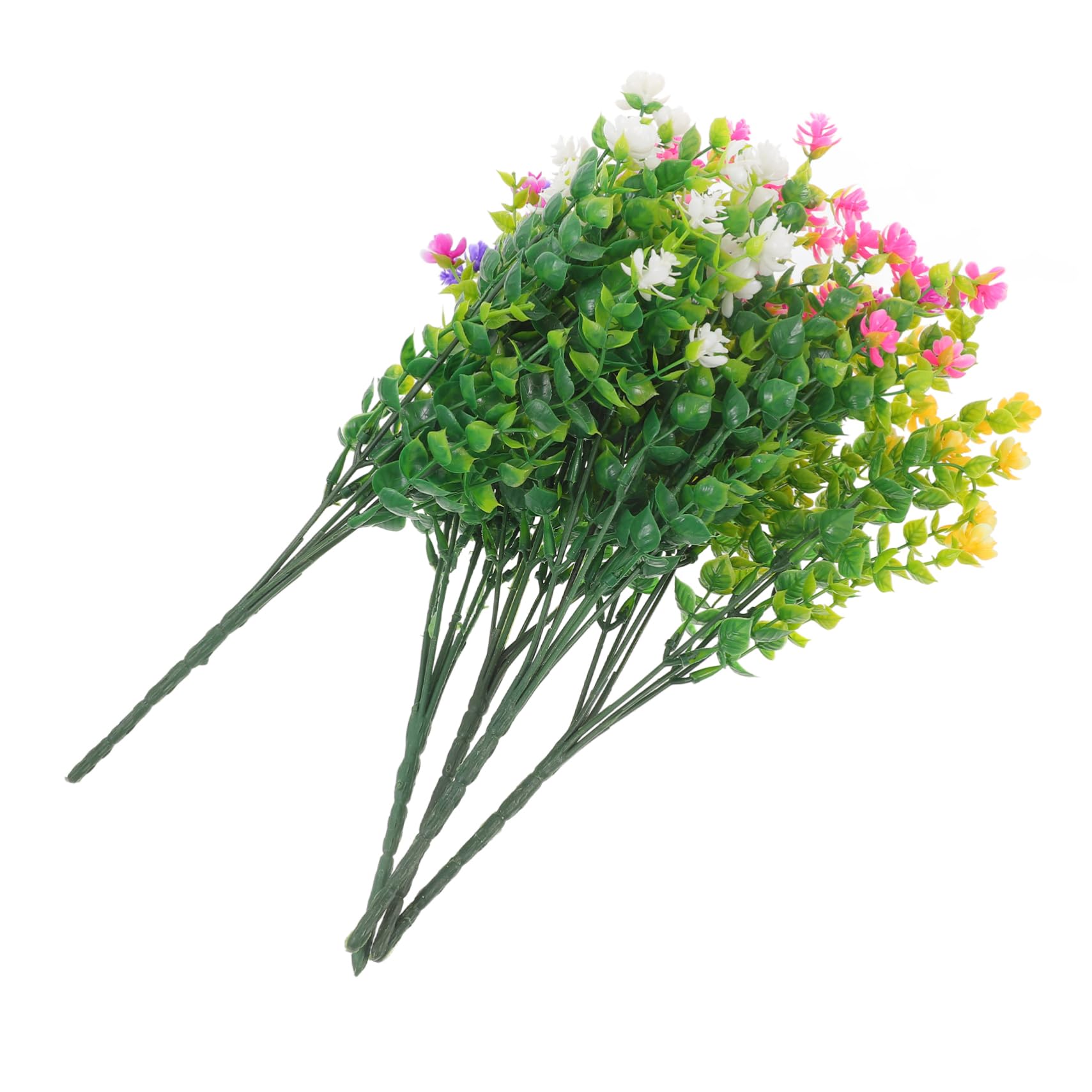 DECHOUS 25piezas Ramo De Flores Artificiales De Eucalipto para Decoración De Interiores Accesorios De Fiesta y Centro De Mesa Falsas Plantas Lifelike Variedad De