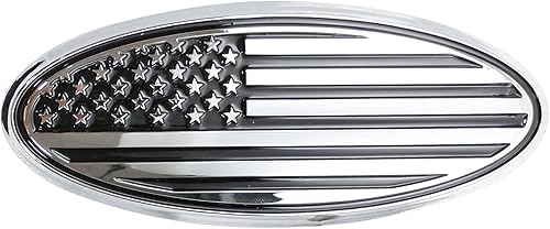 Yukauto Emblema de bandera superpuesta para puerta trasera, insignia de la bandera estadounidense de 5 pulgadas para Ford Bronco Sport 2020 2021