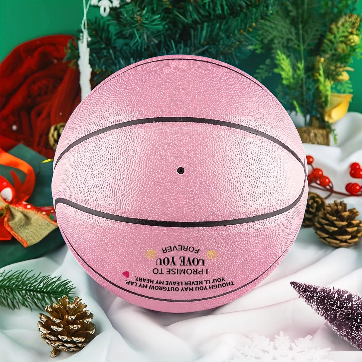 Customized Engraved Pink Basketball Gifts for Granddaughter from Parents - Personalized Christmas Graduation Day Gifts - Gifts with Love,Size 7-29.5