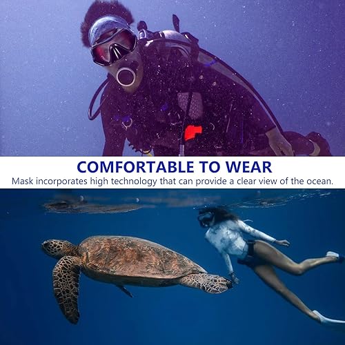 Miniatura 2 de Toyvian Juego de máscara de esnórquel y esnórquel para adultos, equipo de esnórquel ligero con cómodo sello hermético para hombres y mujeres, equipo