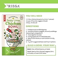 Vista 4 de Riega Zesty Lime - Condimento de pollo con lima, mezcla seca perfecta para ensalada de pollo o cuencos de arroz, 1 onza (paquete de 8)