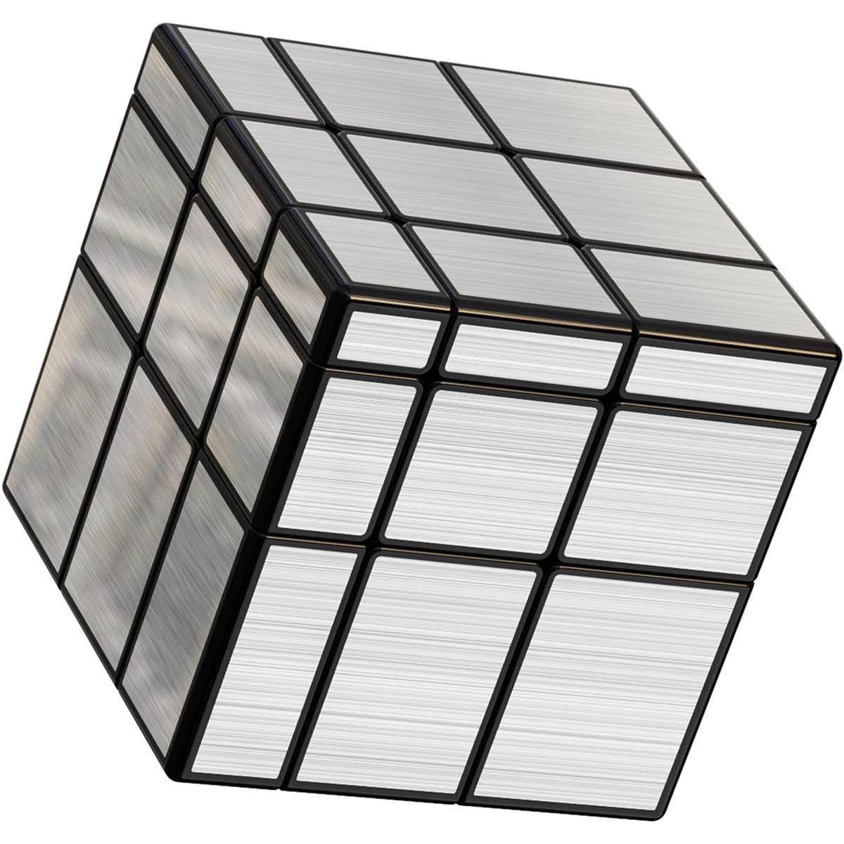 Logica Giochi - Cubo Magico 3x3 Cubo Specchio - Puzzle logico - Cubo modificato - Speedcubing - Versione argento - Giochi intelligenza